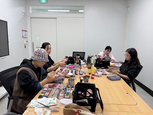 페이스페인팅 연습 모습 페이스페인팅 연습 모습