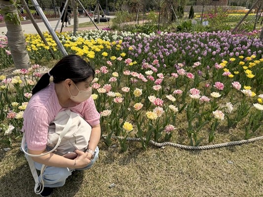 지역사회 공원 산책